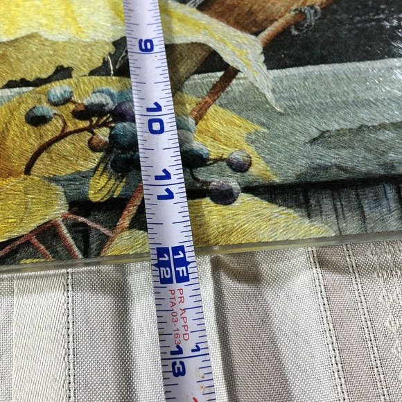 Cedar Waxwing Bird on Grapevine rectangle tempered glass cutting board 16" x 12" - Picture 8 of 9